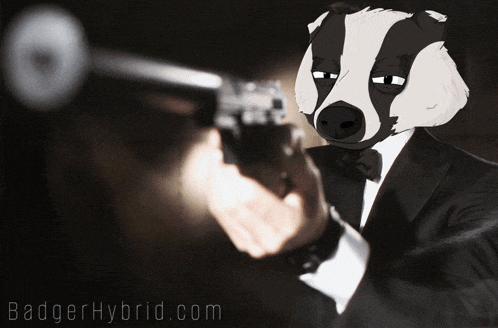 Baywatch Badgers Badger Meme GIF