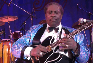 Bb King Playing Guitar GIF