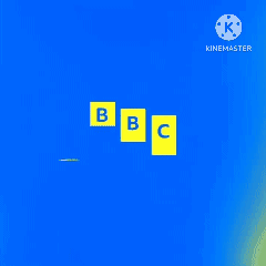 BBC CBeebies Yellow Letters Blue Background