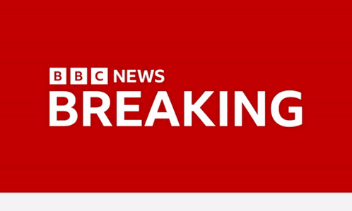 BBC News Breaking Logo Red Background