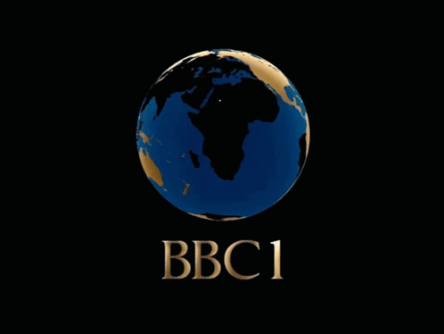 BBC1 Logo Blue and Gold Globe