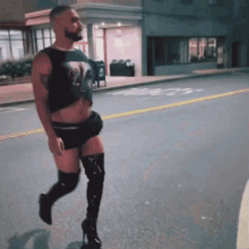 Bbl Drake In Crop Top GIF