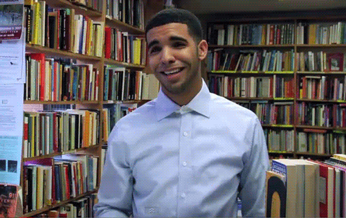 Bbl Drake In A Library GIF