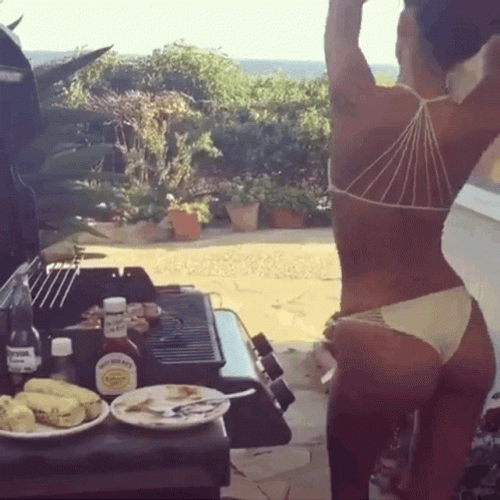 Bbq Sexy Bikini Lady Dancing GIF