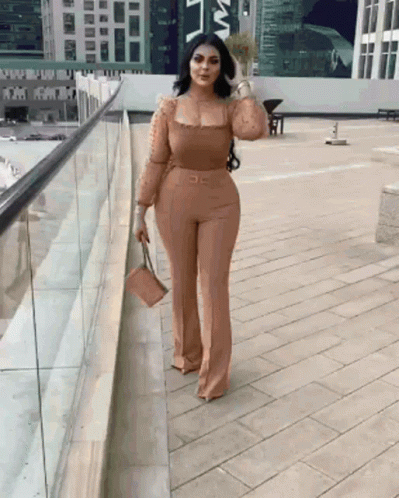Alluring Bbw City Walk GIF