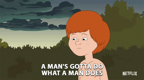 Be A Man Bill Murphy Animation GIF