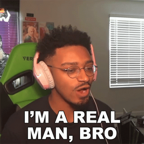 Be A Man Black Guy Streamer GIF