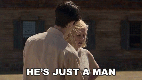 Be A Man Couple Talking GIF