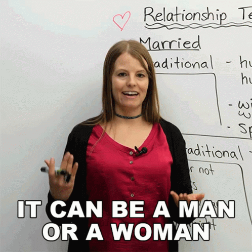 Be A Man Or A Woman Educator GIF
