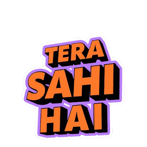 Be a Sahi Hai Sticker