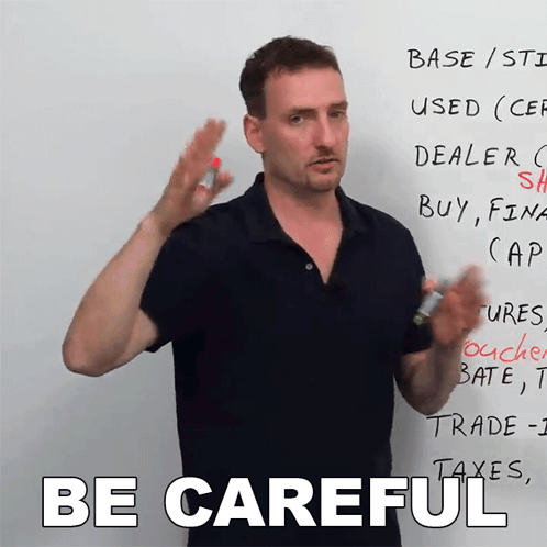 Be Careful Adam GIF