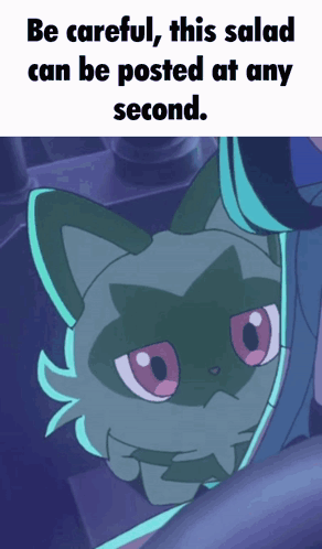 Be Careful Sprigatito Warning GIF