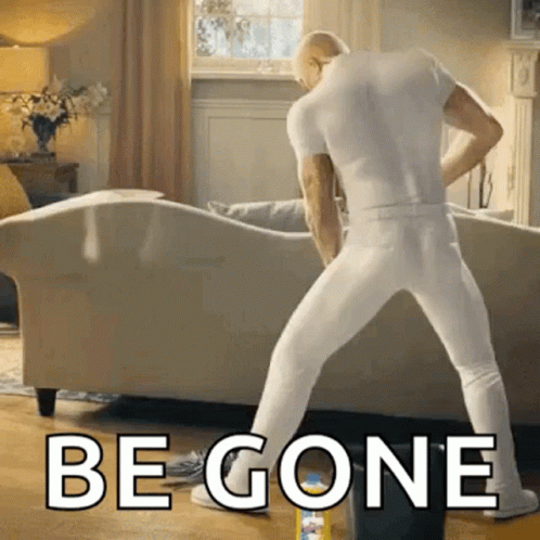Be Gone Mopping Mr Clean Meme GIF