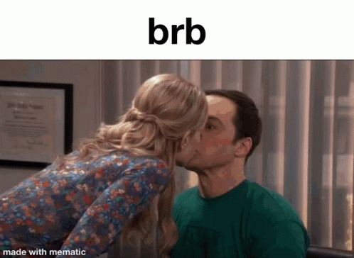 Be Right Back Sheldon Massive Shock GIF
