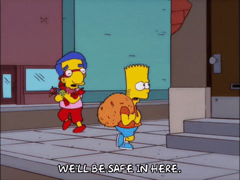 Be Safe Bart Simpson Fake Street GIF
