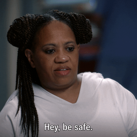 Be Safe Miranda Bailey Greys Anatomy GIF