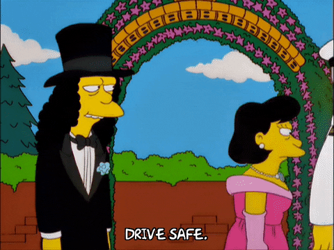 Be Safe Otto Mann The Simpsons GIF