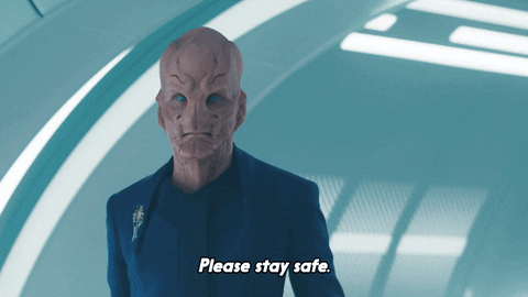 Be Safe Saru Star Trek GIF