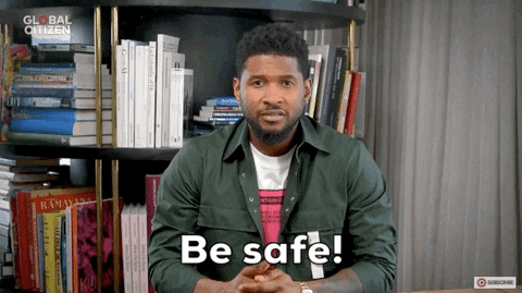 Be Safe Superstar Singer Usher GIF