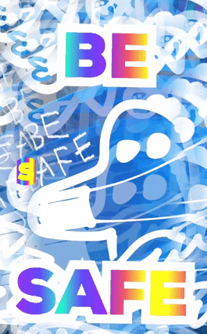 Be Safe Trippy Mobile Art GIF