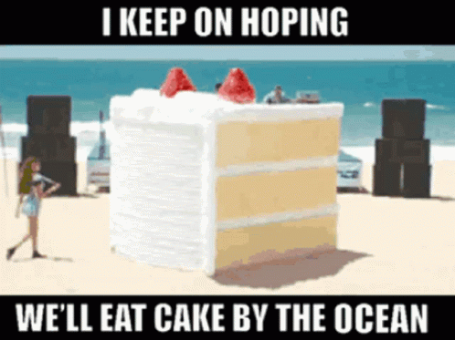 Beach Birthday Cake And Performace By Jonas Brothers GIF