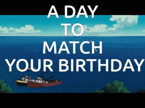 Beach Birthday Match Day GIF