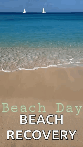 Beach Day Sailboats Poster