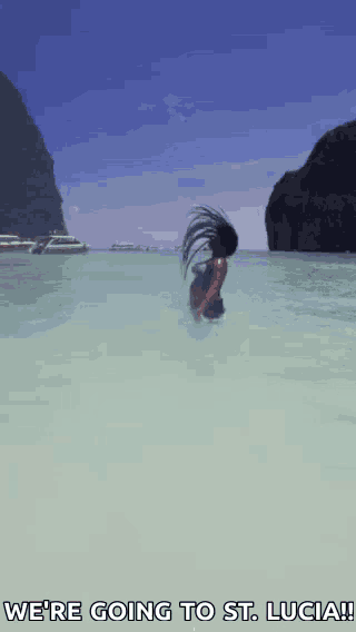 Beach Hairflip Gif GIF