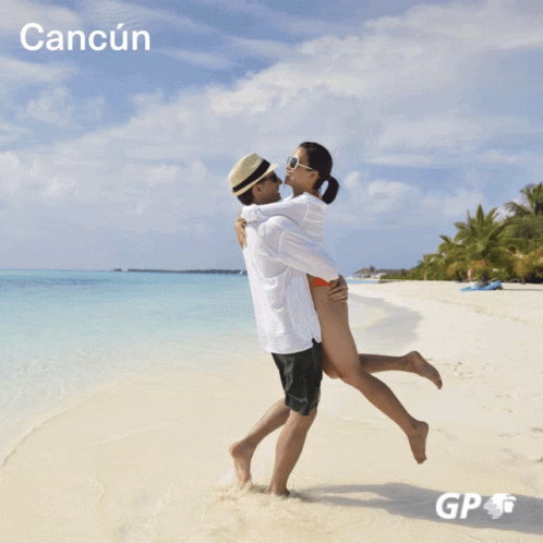 Beach In Acapulco With Palm Trees GIF