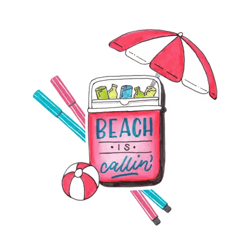 Beach Is Calling Cooler With Beach Ball