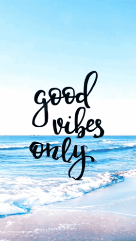 Beach Scene Good Vibes Only