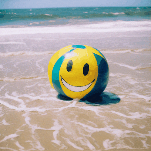Beach Smiley Face Gif GIF