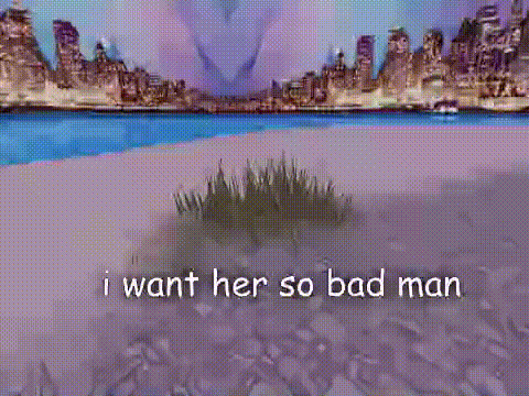 Beach With I Want Her So Bad Man
