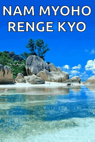 Beach With Nam Myoho Renge Kyo GIF