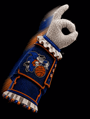Beaded Glove with Basketball