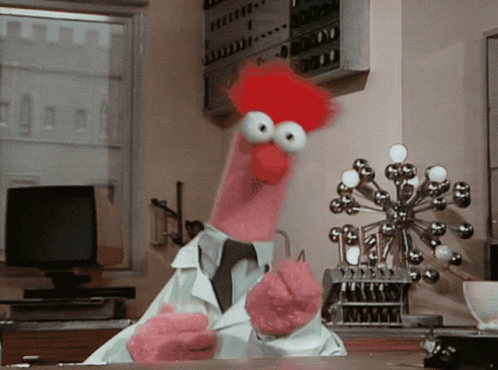 Beaker From The Muppet Show Giving A High Five GIF
