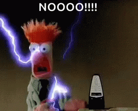 Beaker Is Electrocuted GIF