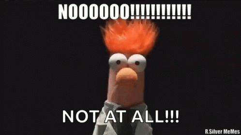 Beaker Shocked Saying Not At All GIF