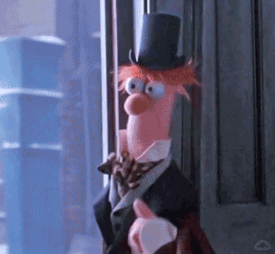 Beaker Wears Magician's Hat GIF