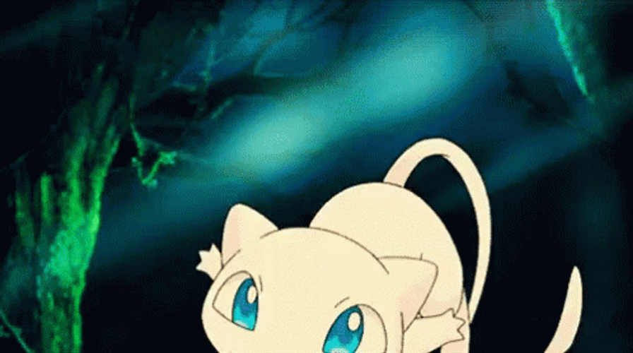 Beaming Mew GIF