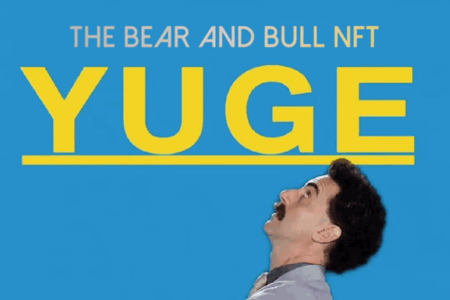 Bear and Bull NFT Yuge Man Pointing Up