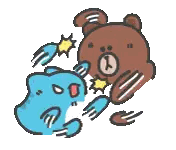 Bear and Cat Fighting