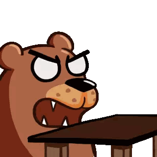 Bear Angry Sticker