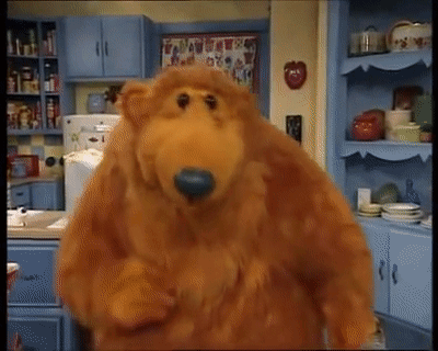 Bear Big House Sniffing Wow GIF