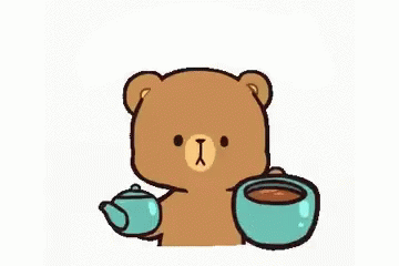 Bear Cafe Mocha Animation GIF