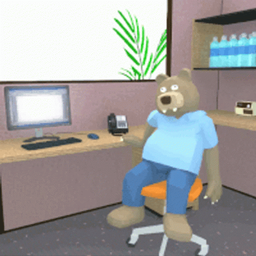 Bear Chair Meeting GIF