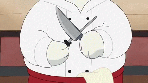 Bear Chef For Hibachi GIF