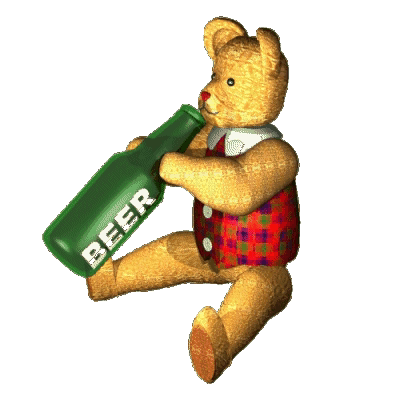 Bear Chugging Beer GIF