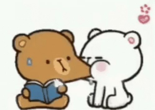 Bear Couple Cheeks Hickey Kiss GIF