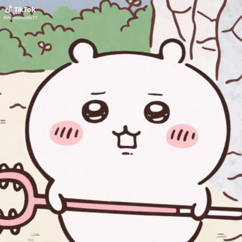 Bear Crying Holding Stick GIF